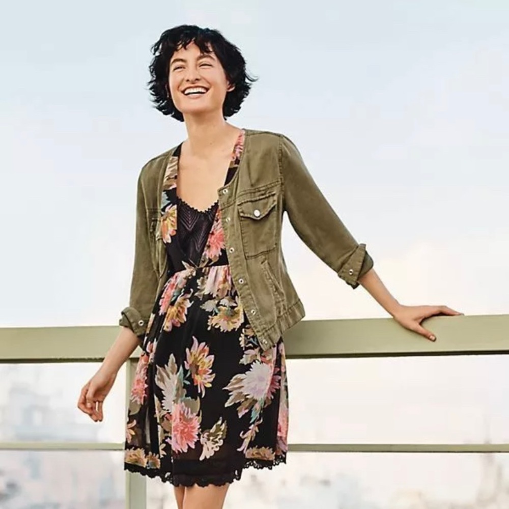 Anthropologie Maeve Violetta Dress with slip L